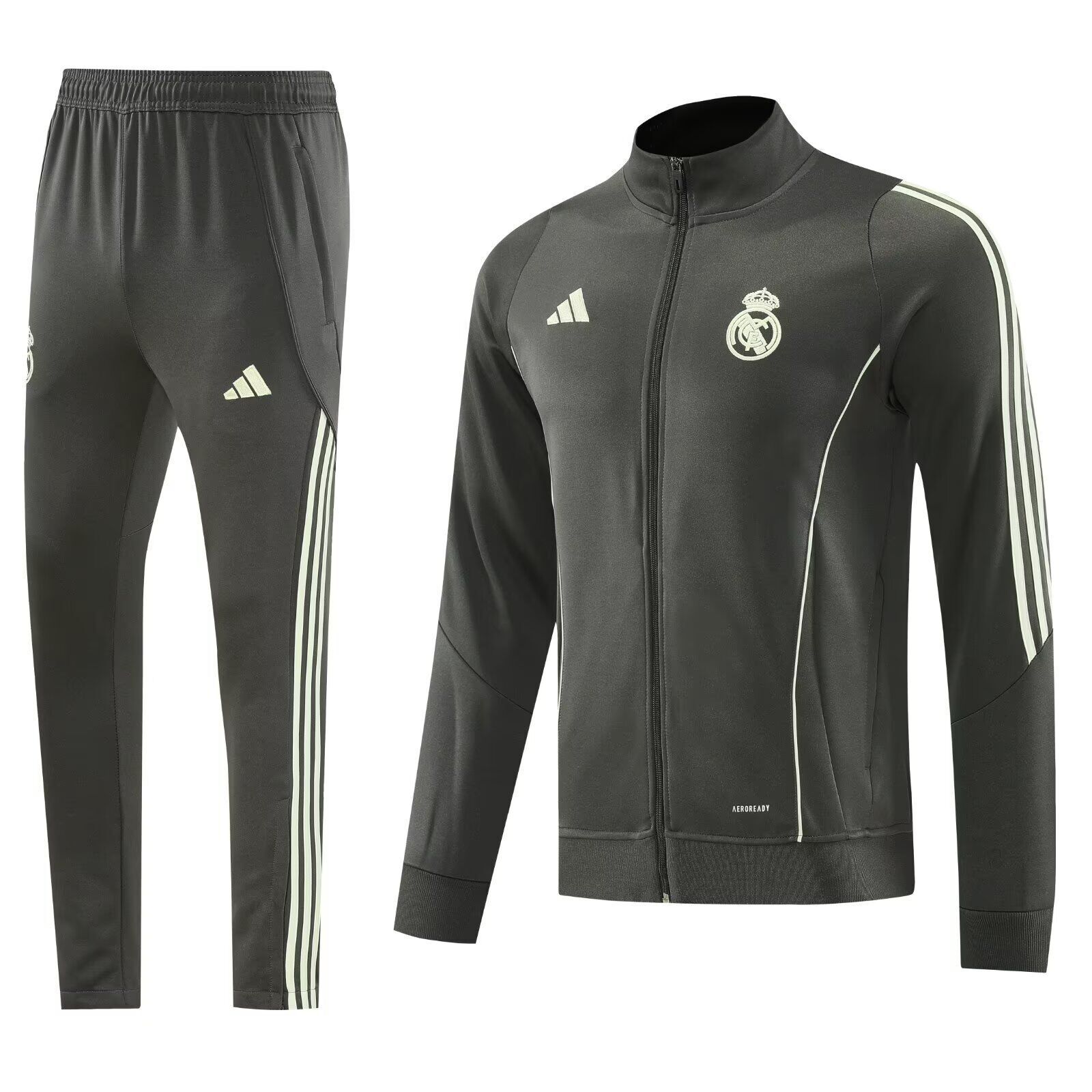 AAA Quality Real Madrid 25/26 Tracksuit - Dark Grey